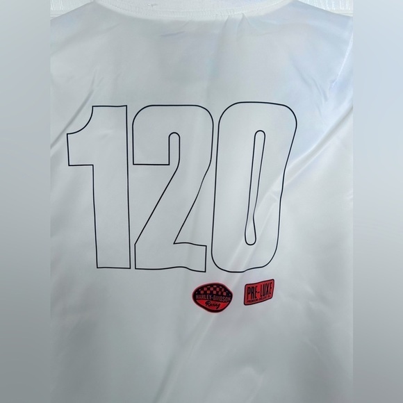 NWT Harley-Davidson, Women's 120th Anniversary Bomber Jacket - White, Small - Picture 9 of 10